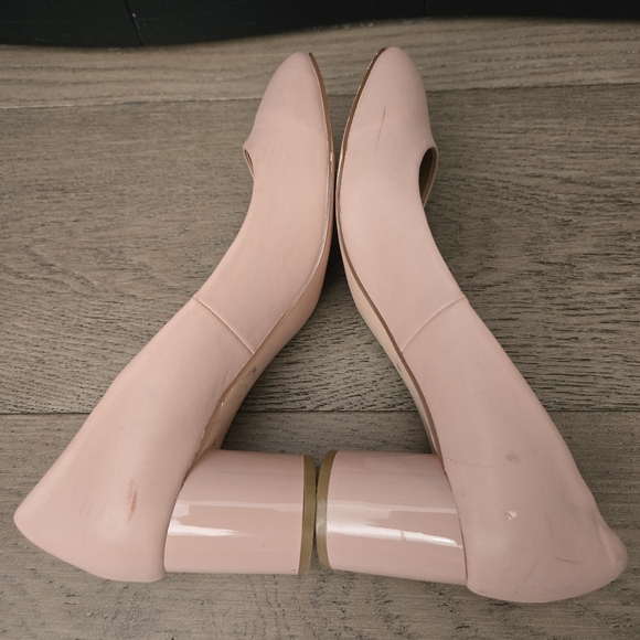 Matt & Nat ABELIA Pink Blossom Smooth Vegan Leather pumps Mirrored Heel 10 - Picture 11 of 12